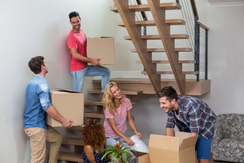 Local removals team handling a move in Willesden