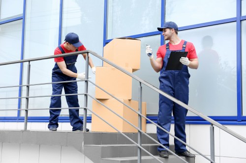 Local moving team handling a flat move in Willesden