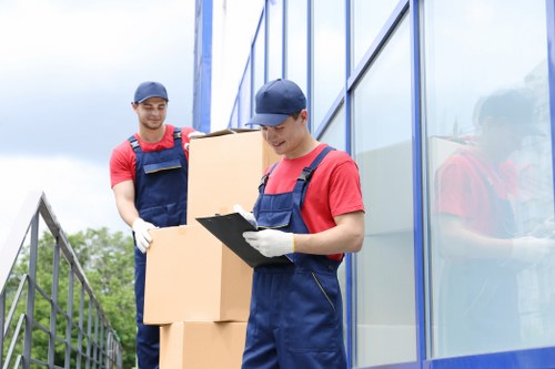 Movers in Willesden helping with a residential move on a local street