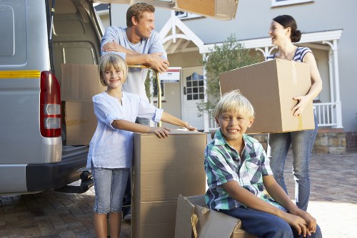 Local moving van for furniture transport in Willesden