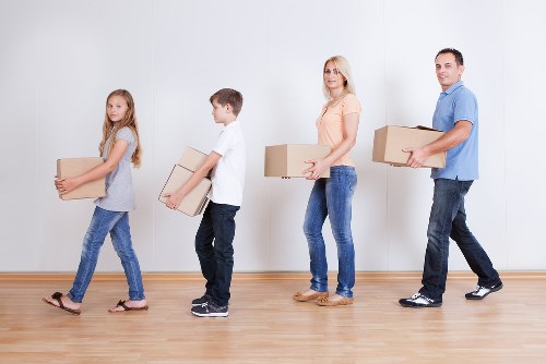 Packing and moving equipment prepared for a Willesden removals job