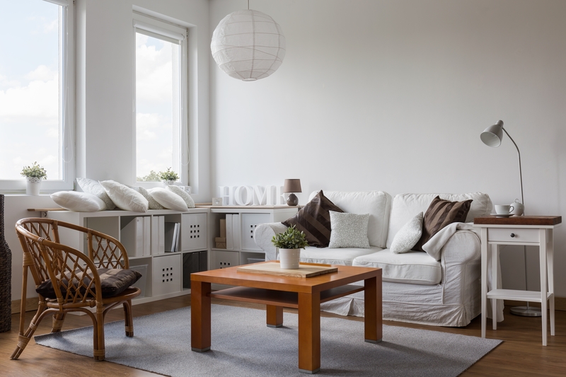 Packed household furniture ready for a removal van in NW10
